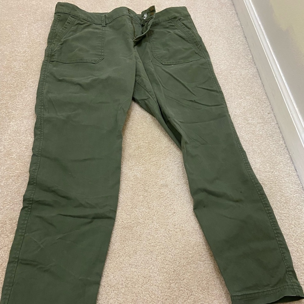 (14) Old Navy ankle pixie green pants